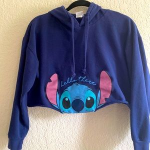 Lilo and stitch crop top hoodie